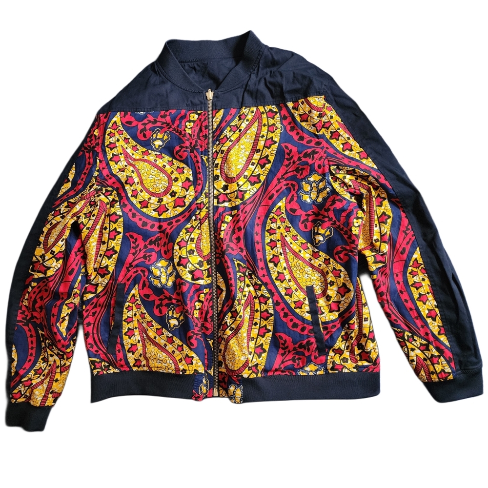 D'IYANU Reversible African Bomber Jacket